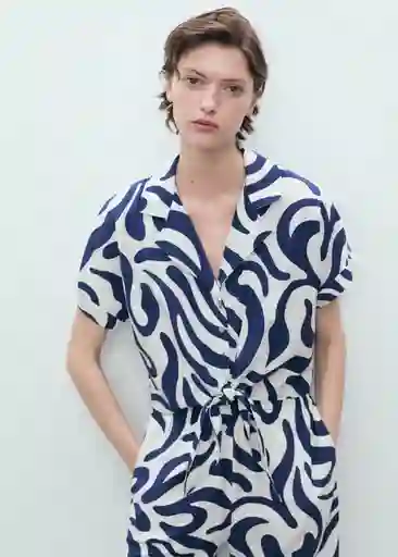 Camisa Life Offwhite Talla S Mujer Mango