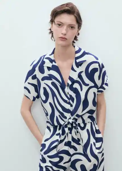Camisa Life Offwhite Talla S Mujer Mango