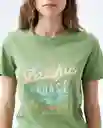  Camiseta Mujer Verde Talla L 602E001 AMERICANINO 