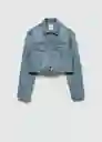 Chaqueta Cazadora Amy Tejano Medio Talla XS Mujer Mango