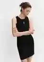 Vestido Hernan Negro Talla XS Mujer Mango