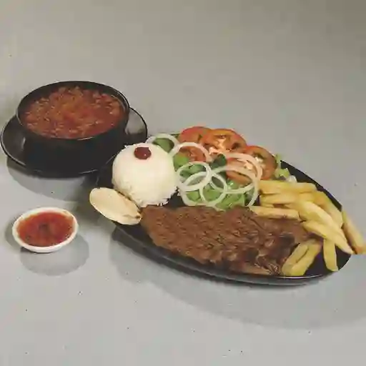 Bandeja de carne o chicharrón