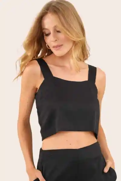 Top Amatista Color Negro Talla XS Ragged