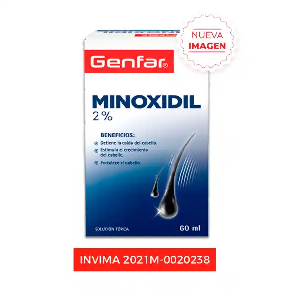 Minoxidil 20mg/mL Solucion Tópica Genfar 