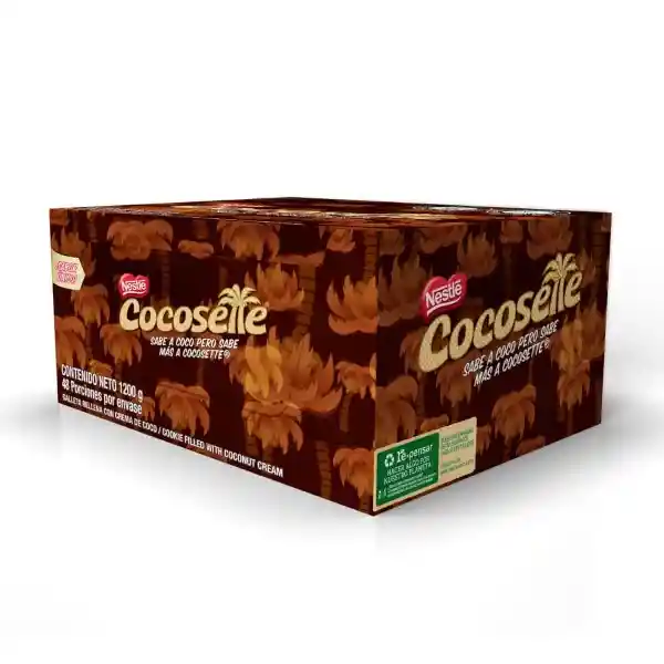 Cocosette Galletas Wafer Rellenas Con Crema de Coco 