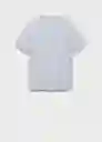 Camiseta Liman Agua Talla S Hombre Mango