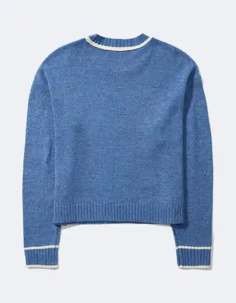 Suéter Tejido Mujer Azul Talla X-Small American Eagle