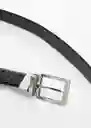 Cinturón Emili3 Negro Talla 80 Hombre Mango