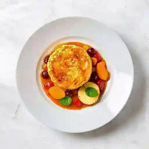 De Canon Gratin En Salsa De Frutas