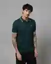 Camisa Tipo Polo Hombre Verde Talla M 190G010 Rifle