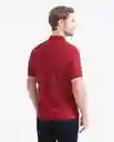 Camiseta Polo Zipper Rojo Marsala Ultraoscuro Talla XS Chevignon