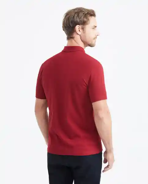 Camiseta Polo Zipper Rojo Marsala Ultraoscuro Talla XS Chevignon