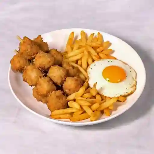 Pinchos De Pollo Apanado