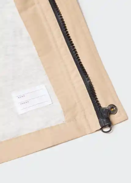 Abrigo Parka Noha Beige Talla 70 Niños Mango