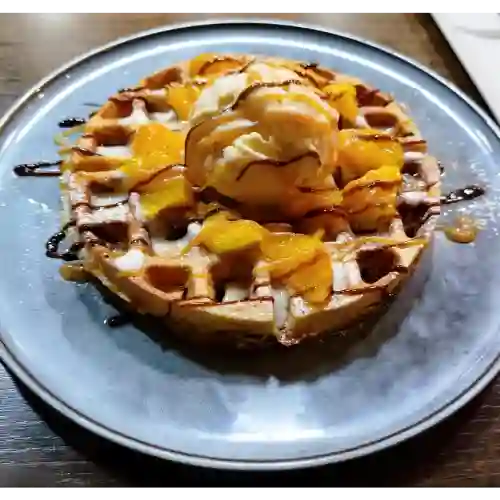 Waffle de Frutos Amarillos