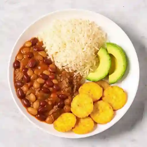 Frijoles con carne molida