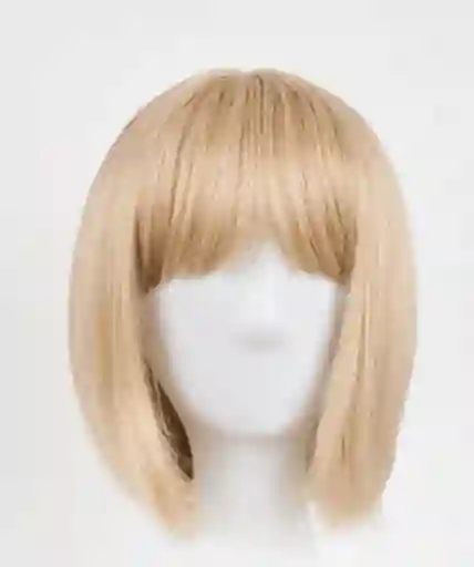 Ad Peluca Lisa Corta Rubia
