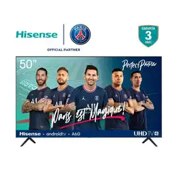 Hisense Televisor 50" UHD 4K 50A6GA 