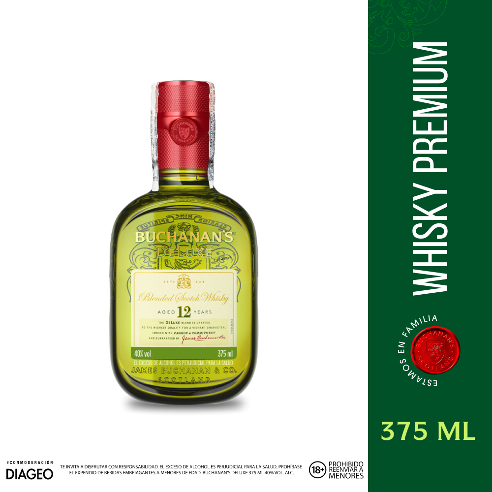 Whisky Buchanan's Deluxe 12 Años 375ml