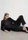 Pantalón Boreli Negro Talla 44 Mujer Mango