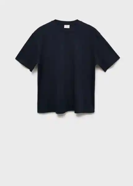 Camiseta Anouk Navy Talla M Hombre Mango