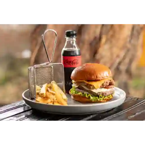 Hamburguesa Doble en Combo