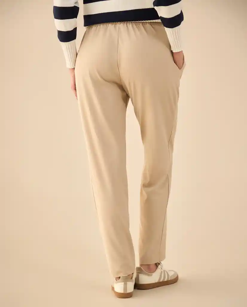 Pantalón Beige Polvo Claro Talla M 132G000 Esprit