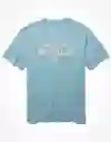 Camiseta Hombre Azul Talla X-SMALL 400386161812 American Eagle