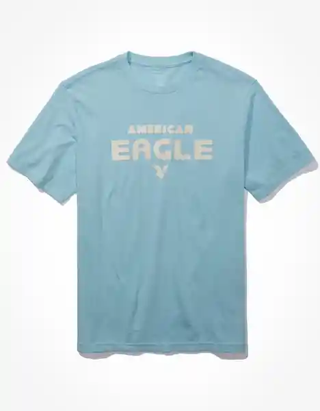 Camiseta Hombre Azul Talla X-SMALL 400386161812 American Eagle