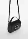 Bolso P Helena Negro Talla 99 Mujer Mango