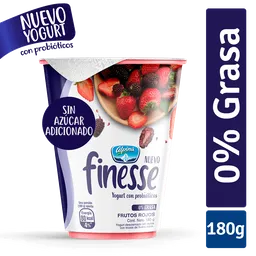 Yogurt Finesse Frutos rojos Vaso 180 g