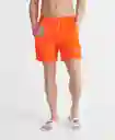 Superdry Short de Baño Waterpolo Swim Naranja Talla S