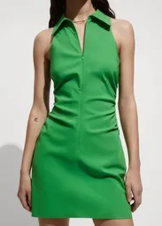 Vestido Medina Verde Talla XS Mujer Mango