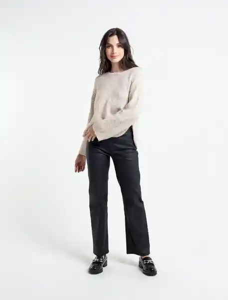  Sueter Arce Mujer Crudo Polar Claro Talla M Naf-Naf 