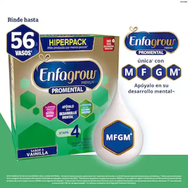Enfagrow Alimento Lácteo Promental Vainilla Etapa 4 2200 g