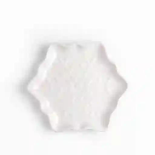Plato Snowflake Blanco 24 cm Ambiente Gourmet