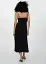 Vestido Fortuny7 Negro Talla XL Mujer Mango