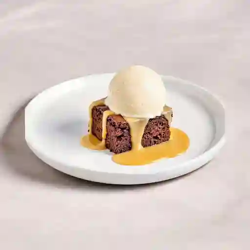 Brownie Con Helado