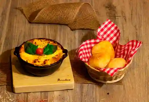 Lasaña de Pollo y Champiñón