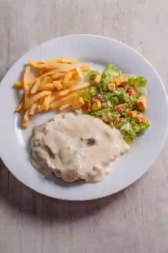 Pechuga en Salsa de Champiñón