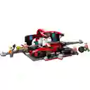 Set Construcción Parada Boxes de F1 y Equipo de Mecánicos Lego