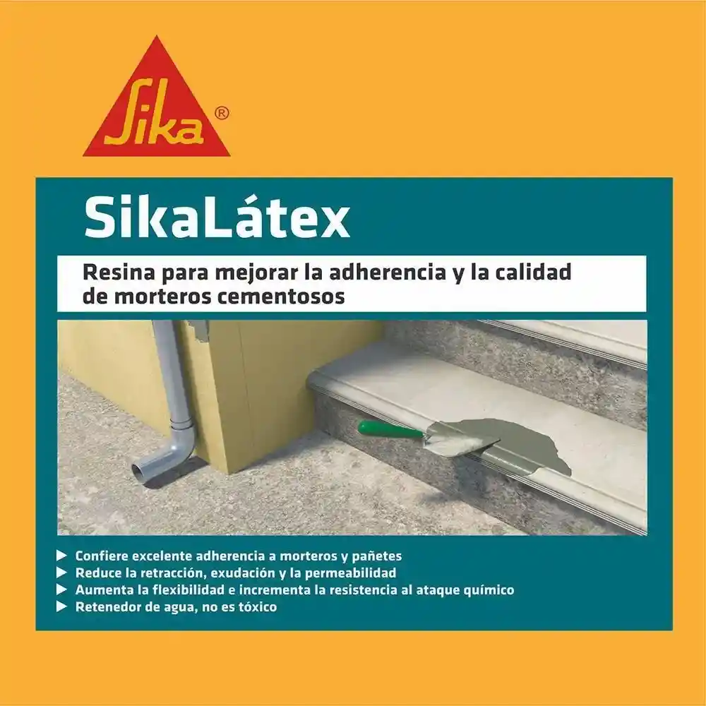 SikaLátex Mejorador de adherencia para morteros o concretos 4.5kg