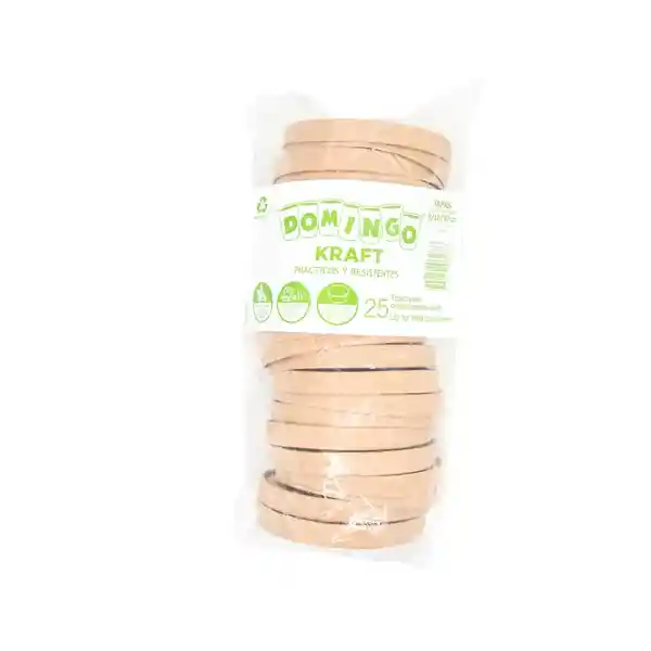 Domingo Tapa Para Contenedor Kraft 8/16/32 oz