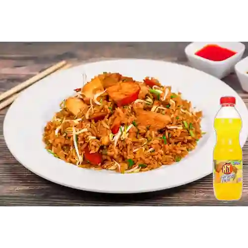 Combo Arroz Especial Personal +Hit Naranja Piña 500ml