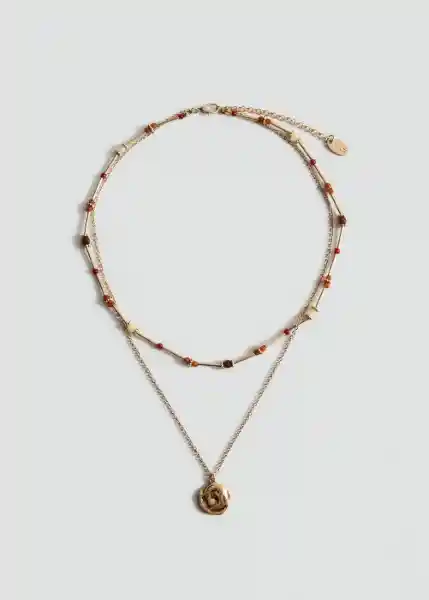 Collar Jansen Oro Talla 99 Mujer Mango