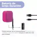 Parlante Portátil Con Luces de Colores Rosa Mod Bts-0014 Miniso