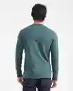 Camiseta Long Sleeve Verde Nafta Ultra Oscuro T. L Chevignon