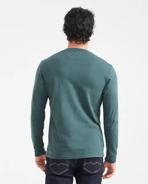 Camiseta Long Sleeve Verde Nafta Ultra Oscuro T. L Chevignon