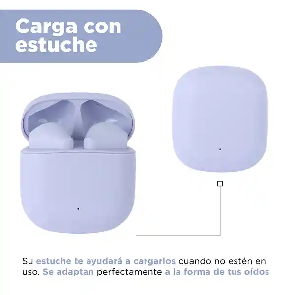 Audífonos Inalambricos Mini Morado Modelo K88 Miniso