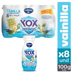 Yox Vainilla x8 Und Botella 100 g